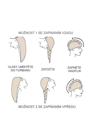 Turban na vlasy Tampa olivová