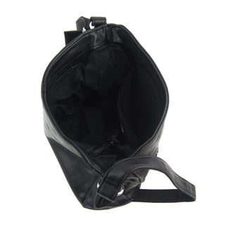 Černá dámská středně velká crossbody kabelka 1911-BB
