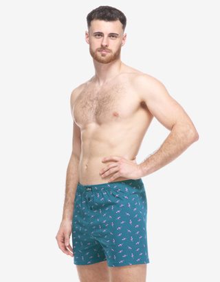 Pánské trenky volné, šité Plameňák 75217P