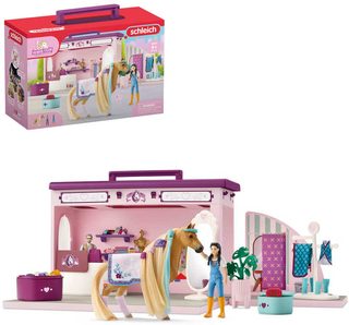 Schleich butik pro koně (koník, 2 figurky + doplňky)