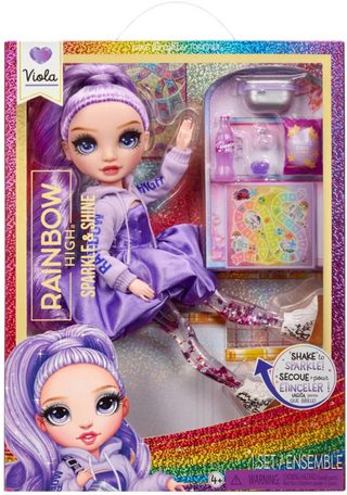 Rainbow High Sparkle & Shine Viola (purple, doplňky)