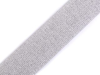 Pruženka s lurexem šíře 40 mm METRÁŽ