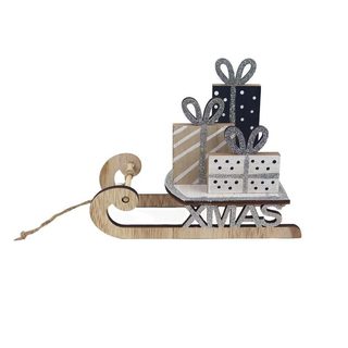 Dekorační sáňky k zavěšení D5823 - 19 cm