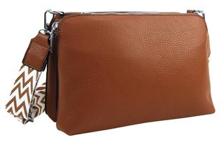 Černá crossbody dámská kabelka se třemi sekcemi Jessica
