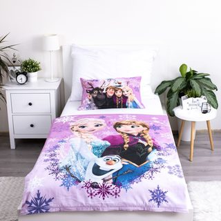 Povlečení Ledové Království Purple 05 Bavlna, 140/200, 70/90 cm