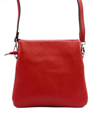MiaMore Kožená crossbody dámská kabelka se třemi oddíly tmavě modrá