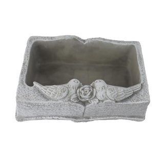 Cementový obal k osázení kniha X8258/2 - 24x16x8.5cm