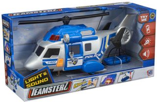 Teamsterz záchranářská helikoptéra policie (nosítka, světlo, zvuk, baterie)