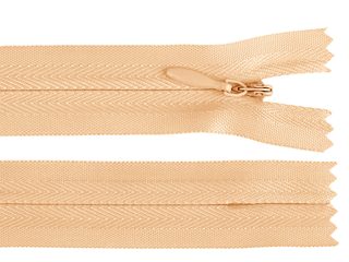 Zip skrytý nedělitelný 3 mm délka 20 cm na sukně / šaty / polštáře