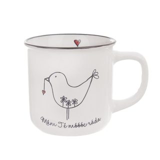Hrnek BIRD MÁM TĚ RÁDA 370 ml O0029