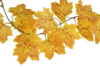Girlanda listy javoru - žlutá