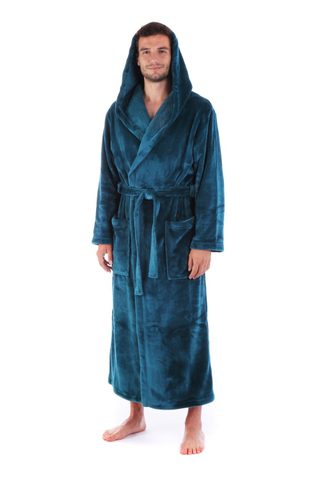 Unisex Petrolejový Župan s Kapucí Siena - Model 31 56 6430