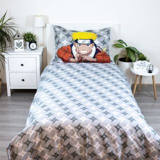 Povlečení Naruto Grey 140x200, 70x90 cm