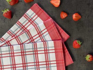 Utěrka Extra savá 50x70 cm Tradiční káro červené 3 ks