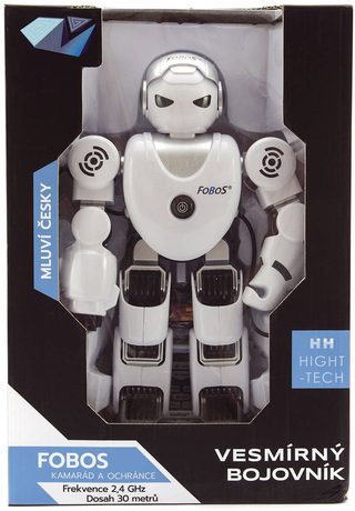 RC robot Fobos CZ (2,4 GHz, baterie, světlo, zvuk, chodící)