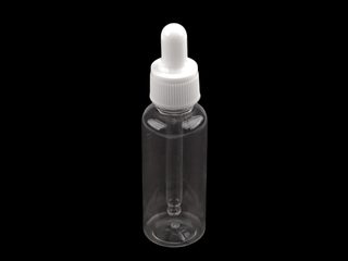Plastová lahvička se skleněným kapátkem / pipetou 48 ml