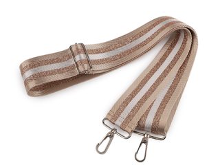 Textilní ucho / popruh na tašku s karabinami délka 79-142 cm