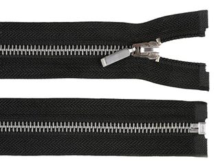 Kovový / mosazný zip šíře 6 mm délka 70 cm