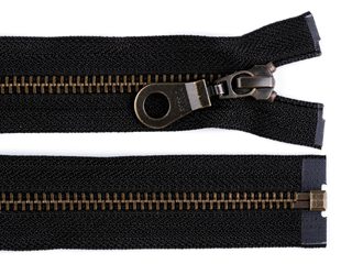 Staromosazný zip YKK No 5 délka 75 cm bundový