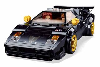SLUBAN Model Bricks Auto italský černý sporťák 254 dílků + 2 figurky STAVEBNICE