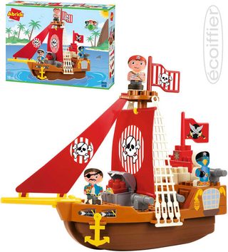 Baby Abrick loď pirátská herní set se 2 figurkami plast pro miminko