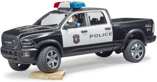 Bruder policejní Dodge RAM 2500 s figurkou (baterie, světlo, zvuk) 02505