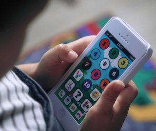 Telefon naučný baby dětský dotykový mobil MOUDRÁ SOVA