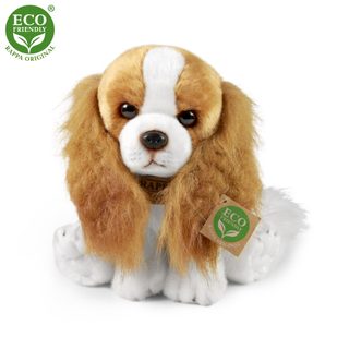 Plyšový pes kavalír King Charles španěl 28 cm