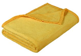 Přikrývka Korall micro Žlutá 6014/005 100x150 cm
