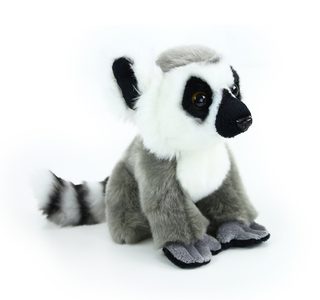 Plyšový lemur sedící 18 cm
