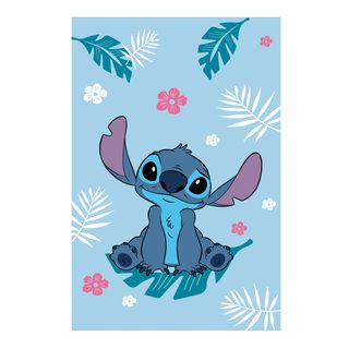 Dětská fleecová deka Lilo a Stitch Blue 100x150 cm