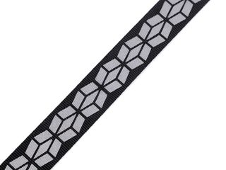 Popruh s reflexním potiskem šíře 20 mm METRÁŽ