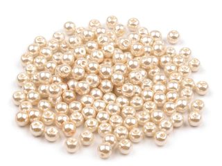 Skleněné voskové perly Ø6 mm 50g