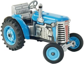 Kovap traktor Zetor solo 1:25 (kov, na klíček, převodovka)