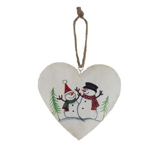 Vánoční srdce k zavěšení K3798 - 12 cm