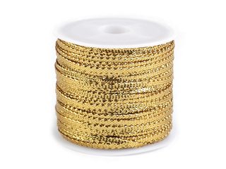 Stuha s lurexem šíře 3 mm