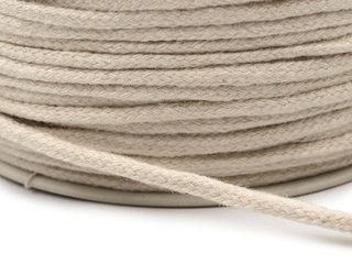 Oděvní šňůra / bavlněná příze / knot Ø3 mm splétaná návin 100 m