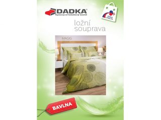 Bavlněné povlečení Magic olivové 140x200, 70x90 cm