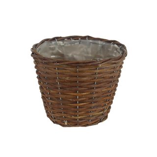Obal s plastem hnědý P2026/2 - dia 18 × 14 cm