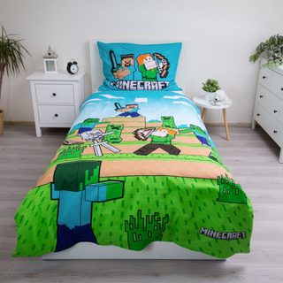 Povlečení bavlna Minecraft We Got This 140x200, 70x90 cm