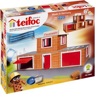 Teifoc hasičská stanice 4800 (220 dílků, cihličky + malta)