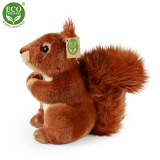 Plyšová veverka sedící 23 cm ECO-FRIENDLY
