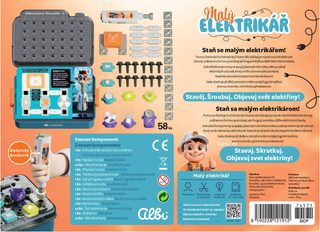 ALBI SCIENCE Malý elektrikář elektronická stavebnice 58 dílků na baterie