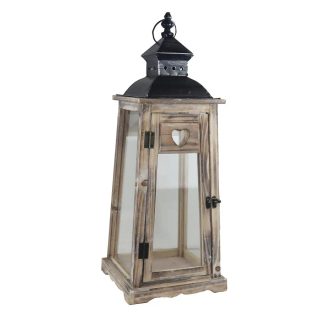Dřevěná lucerna D7217/B - výška 57 cm
