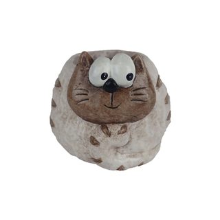 Dekorace kočka X5658/1 - 12 × 11 × 10,5 cm
