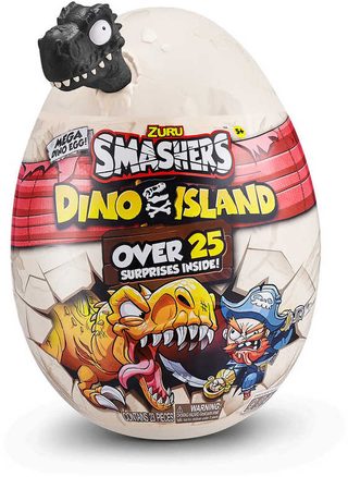 Smashers Dino Island Egg (dinosaurus ve vejci, sliz, doplňky – velké balení)