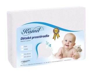 Dětské FROTÉ prostěradlo Bílá 001