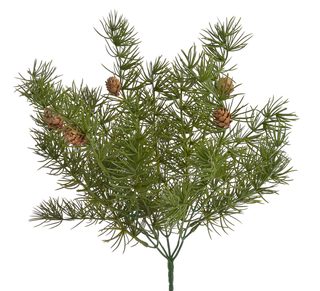 Umělý modřín s přírodními šiškami - trs 34 cm