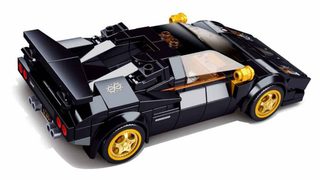 SLUBAN Model Bricks Auto italský černý sporťák 254 dílků + 2 figurky STAVEBNICE