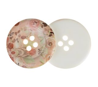 Knoflík - sada 2 ks Růžová,Béžová 336331E